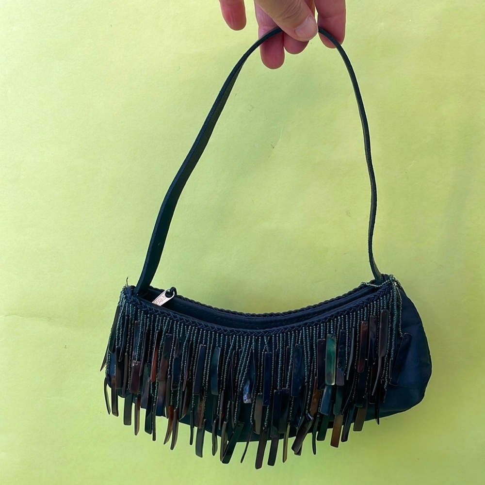 Vintage Y2K black nylon mini bag